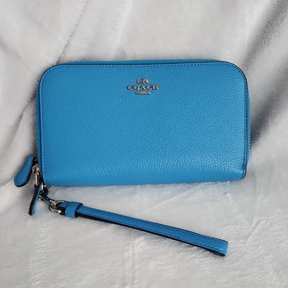 Coach Vibrant Blue Satchel and Wallet Set - Picture 8 of 15